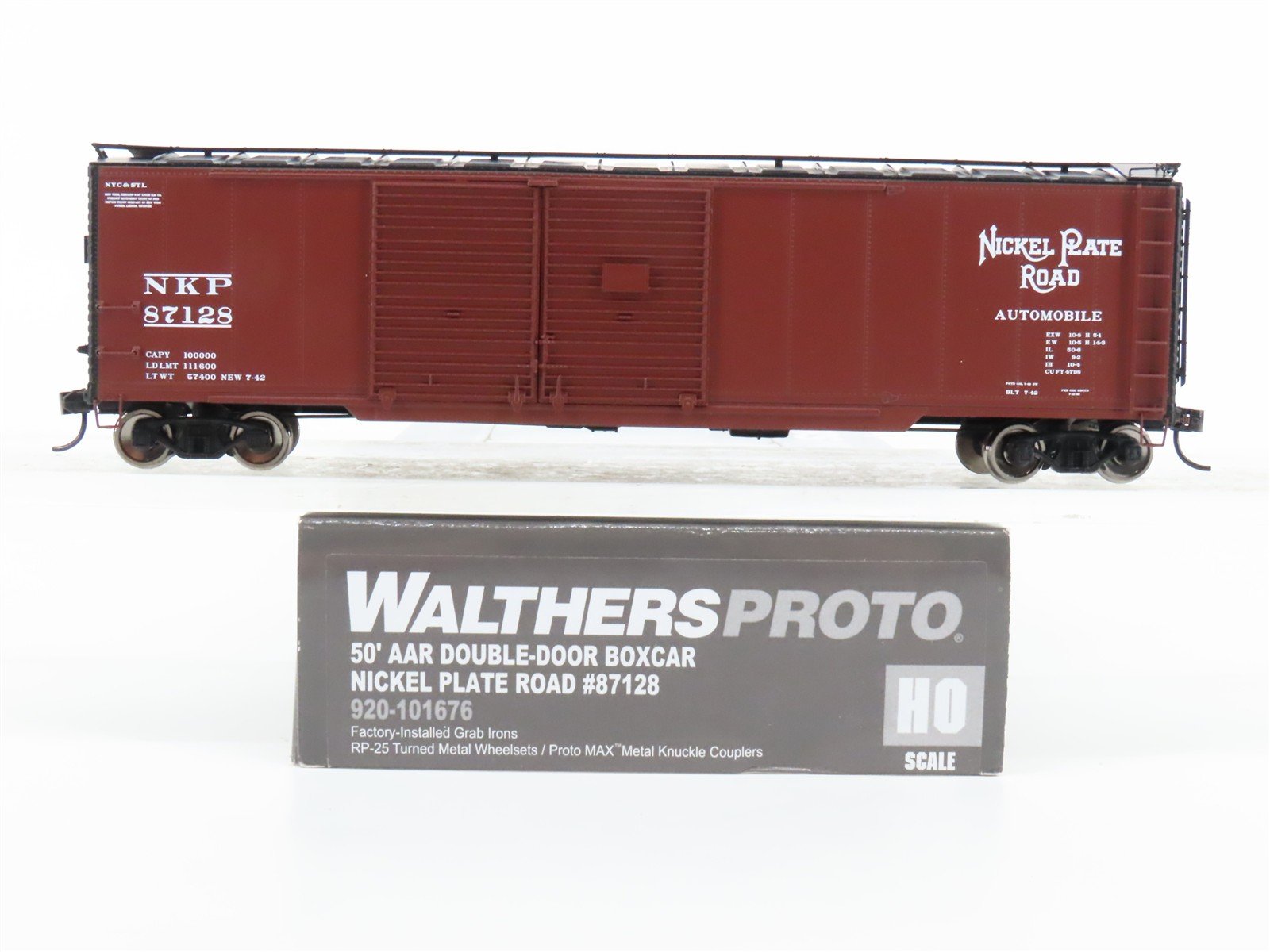 HO Scale Walthers Proto 920-101676 NKP Nickel Plate Road 50' Box Car #87128