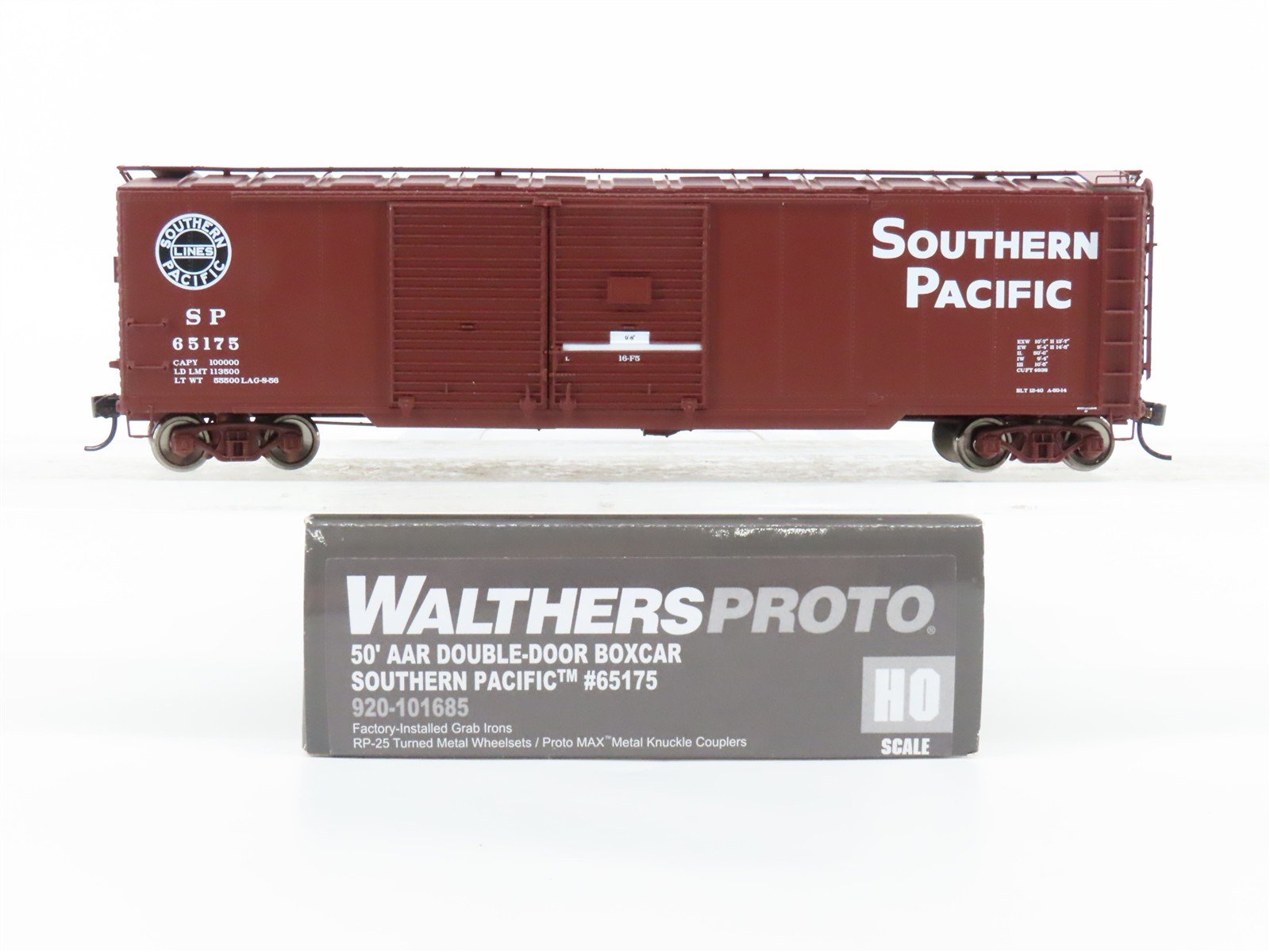 HO Scale Walthers Proto 920-101685 SP Southern Pacific 50' Box Car #65175