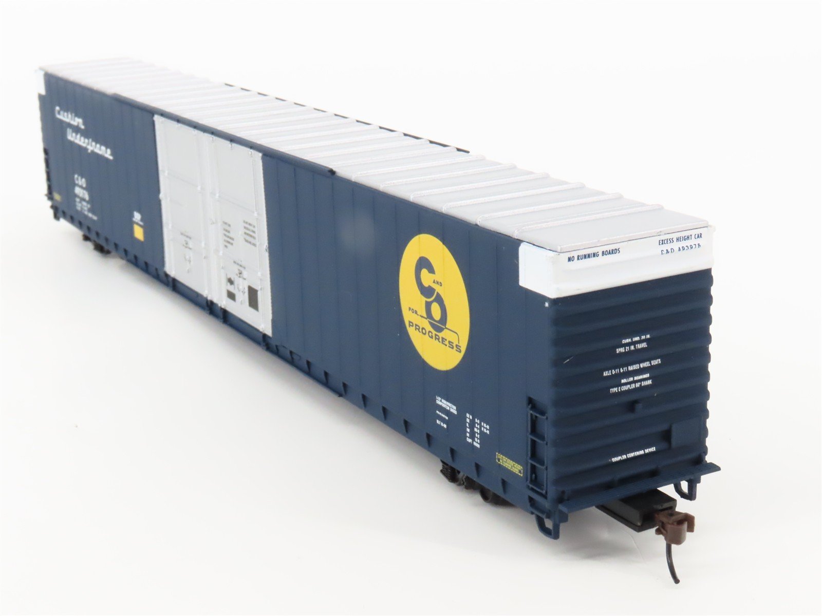 HO Scale Walthers 932-23504 C&O Chesapeake & Ohio 86' Hi-Cube Box Car 2-Pack