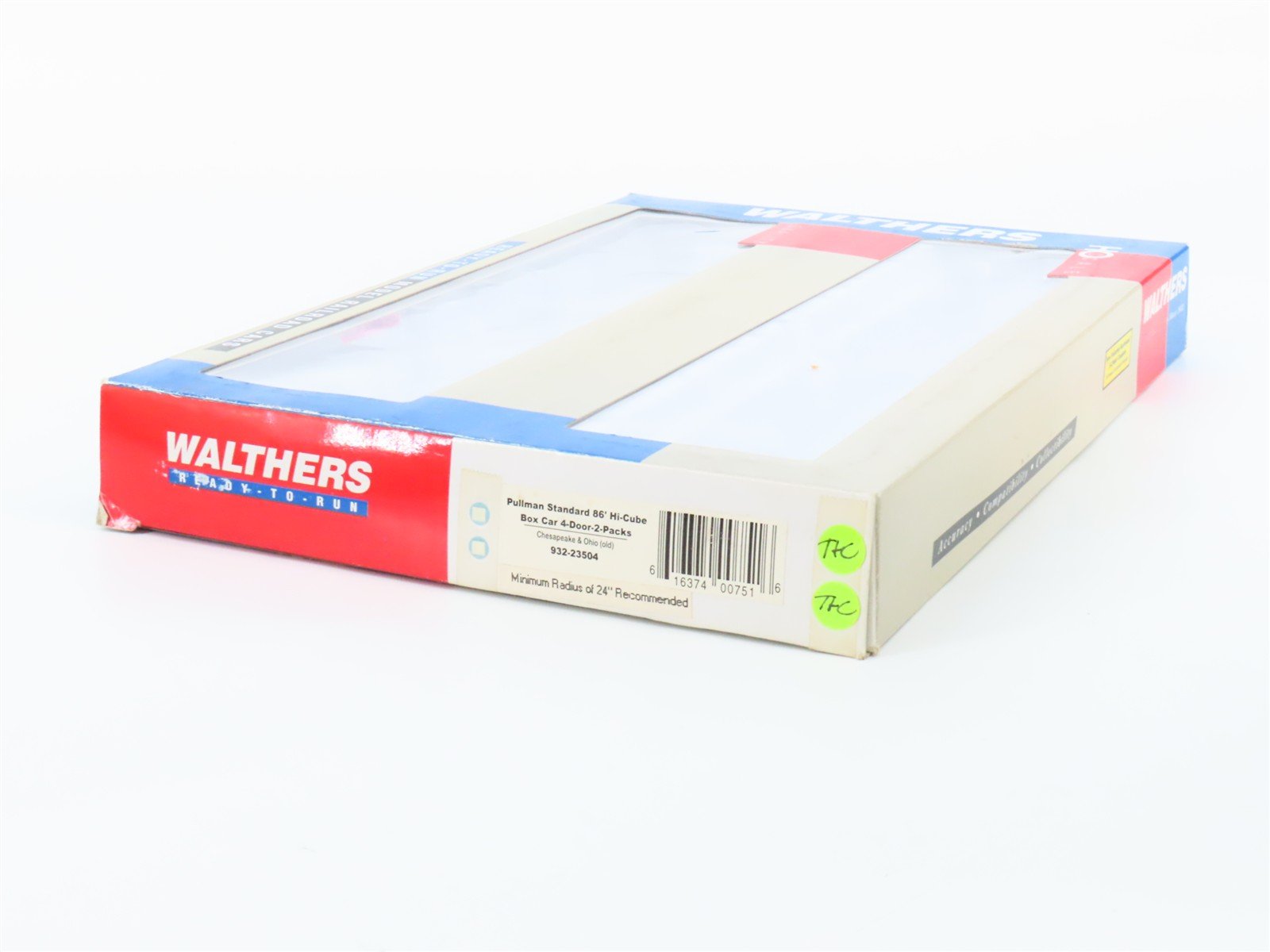 HO Scale Walthers 932-23504 C&O Chesapeake & Ohio 86' Hi-Cube Box Car 2-Pack