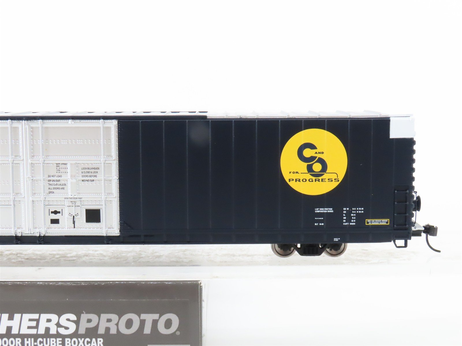 HO Scale Walthers Proto 920-102112 C&O Chesapeake & Ohio 86' Box Car #493906