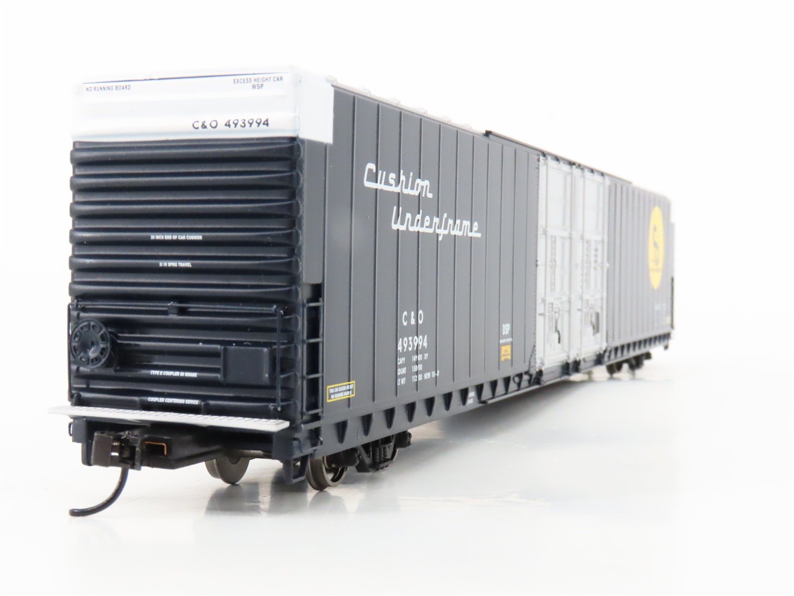 HO Scale Walthers Proto 920-102114 C&O Chesapeake & Ohio 86' Box Car #493994