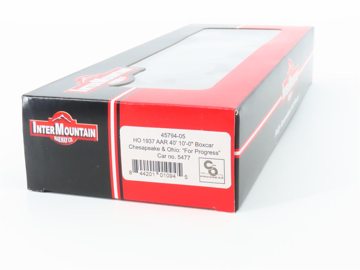 HO Scale InterMountain 45794-05 C&amp;O Chesapeake &amp; Ohio Railroad 40&#39; Box Car #5477
