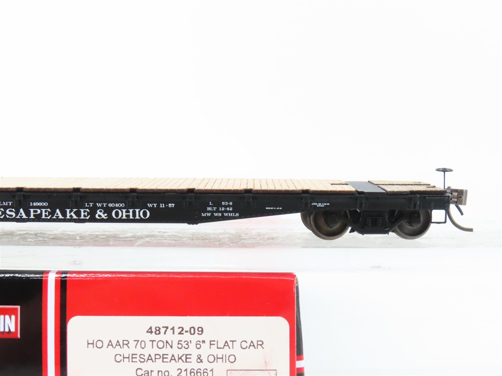 HO Scale InterMountain 48712-09 C&O Chesapeake & Ohio 53' 6