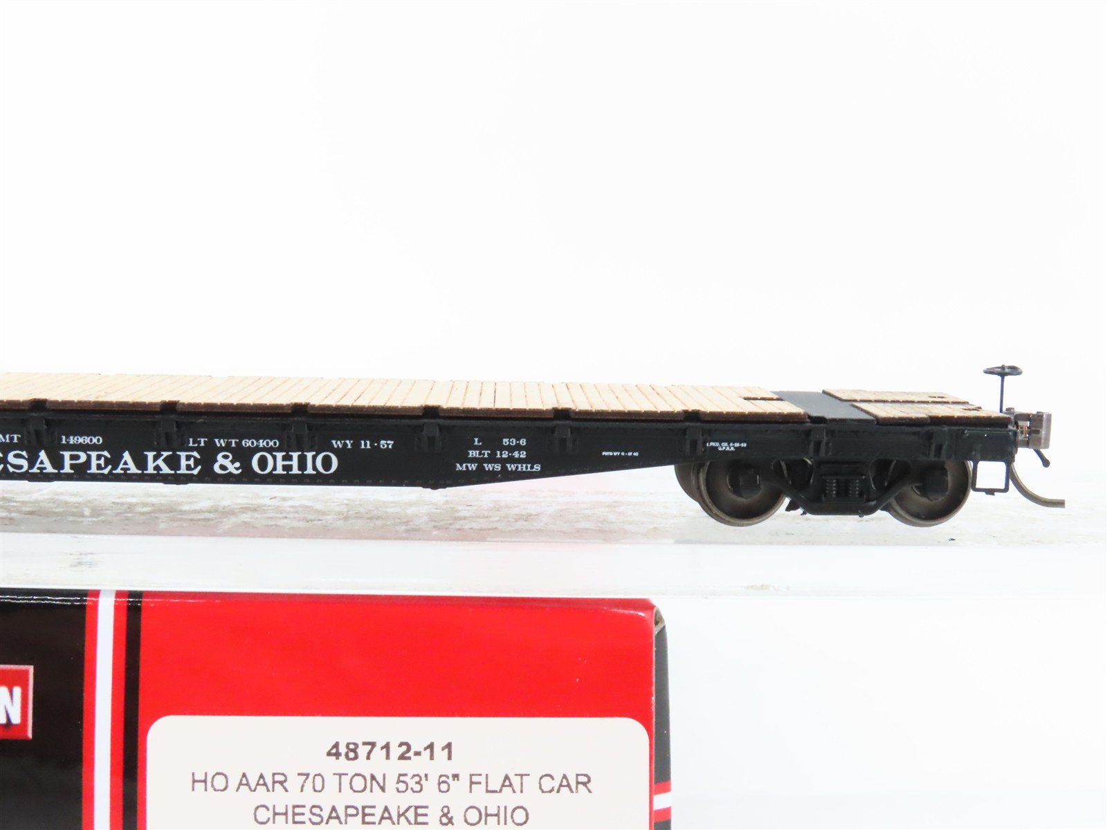 HO Scale InterMountain 48712-11 C&O Chesapeake & Ohio 53' 6