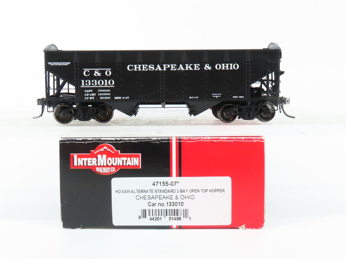 HO Scale InterMountain 47155-07* C&amp;O Chesapeake &amp; Ohio 2-Bay Hopper #133010