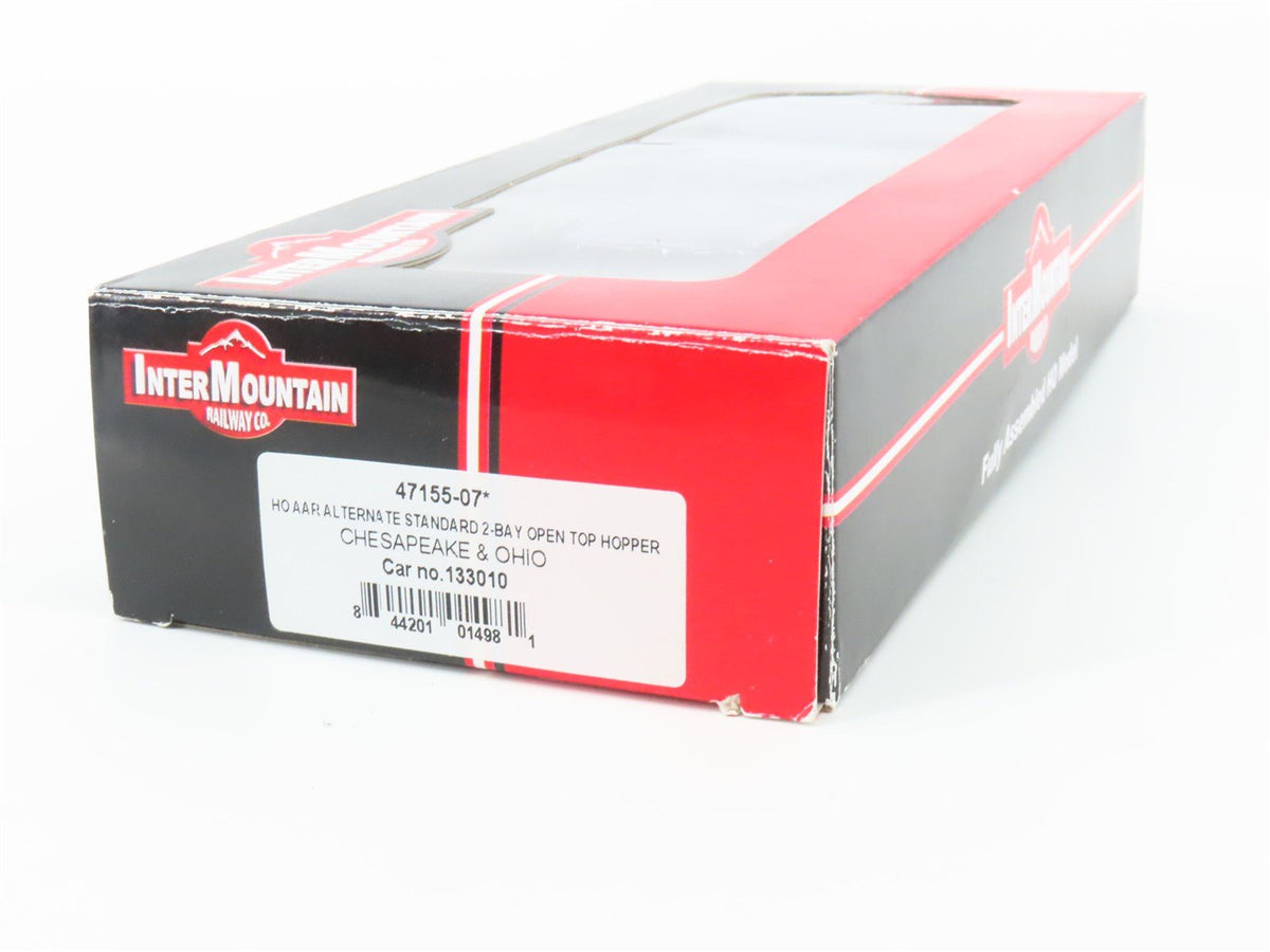 HO Scale InterMountain 47155-07* C&amp;O Chesapeake &amp; Ohio 2-Bay Hopper #133010