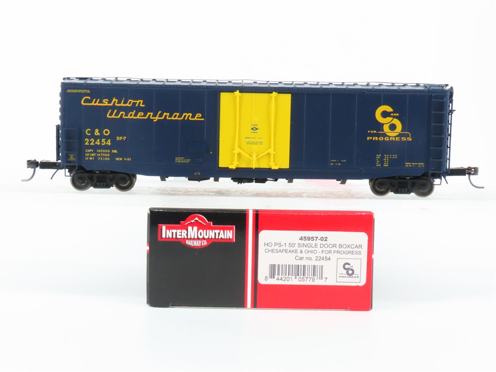 HO Scale InterMountain 45957-02 C&O Chesapeake & Ohio 50' Box Car #22454