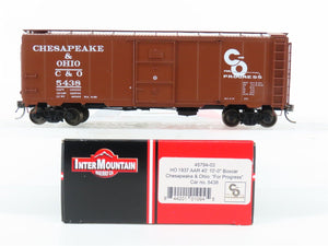 HO Scale InterMountain 45794-03 C&O Chesapeake & Ohio Progress 40' Box Car #5438