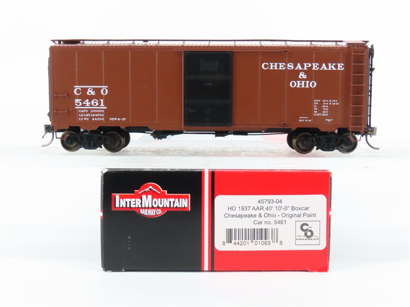 HO Scale InterMountain 45793-04 C&O Chesapeake & Ohio Railroad 40' Box Car #5461