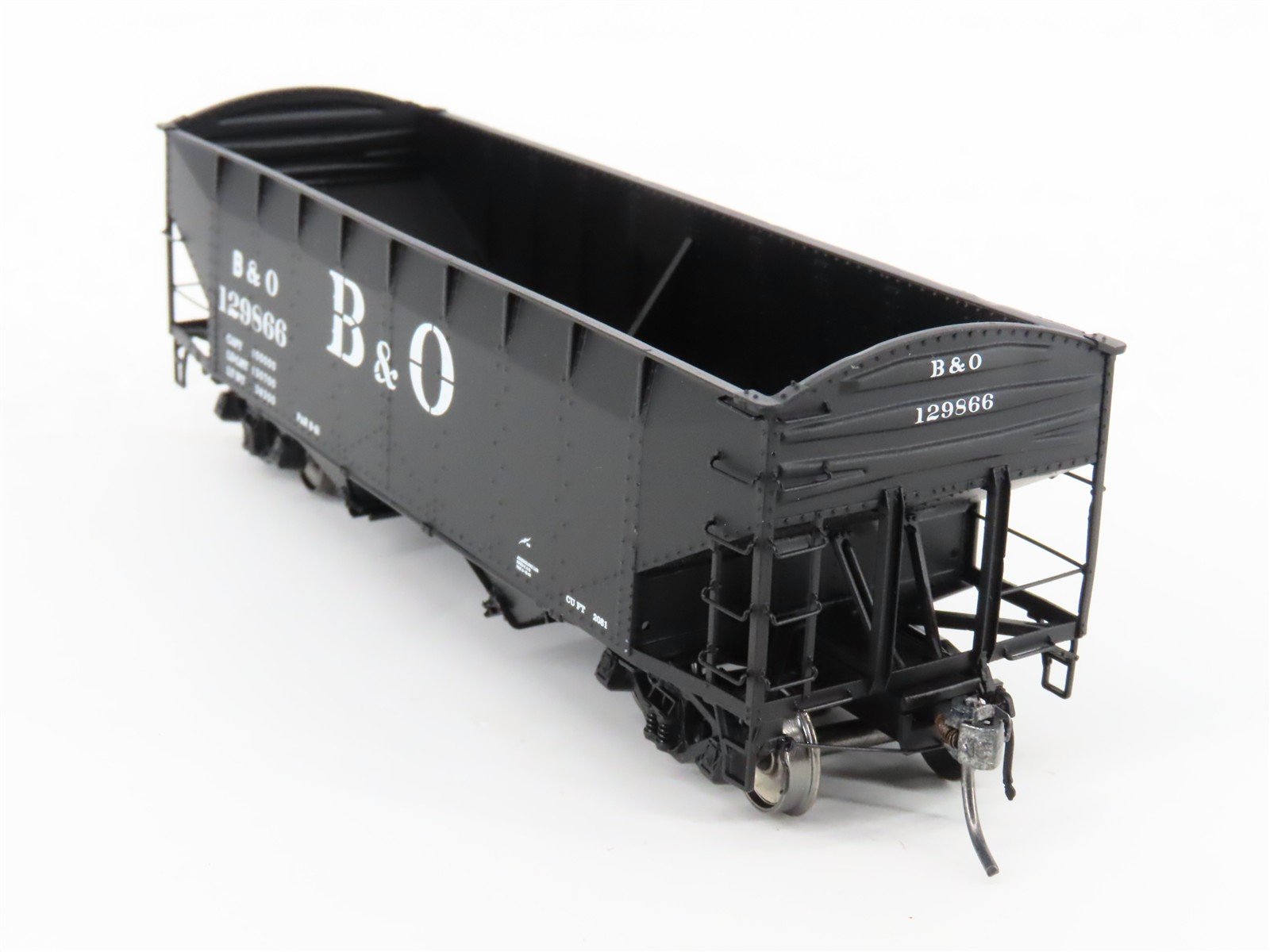 HO Scale InterMountain 47178-04* B&O Baltimore & Ohio 2-Bay Hopper #129866