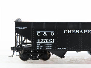 HO Scale InterMountain 47172-01* C&O Chesapeake & Ohio 2-Bay Hopper #47533