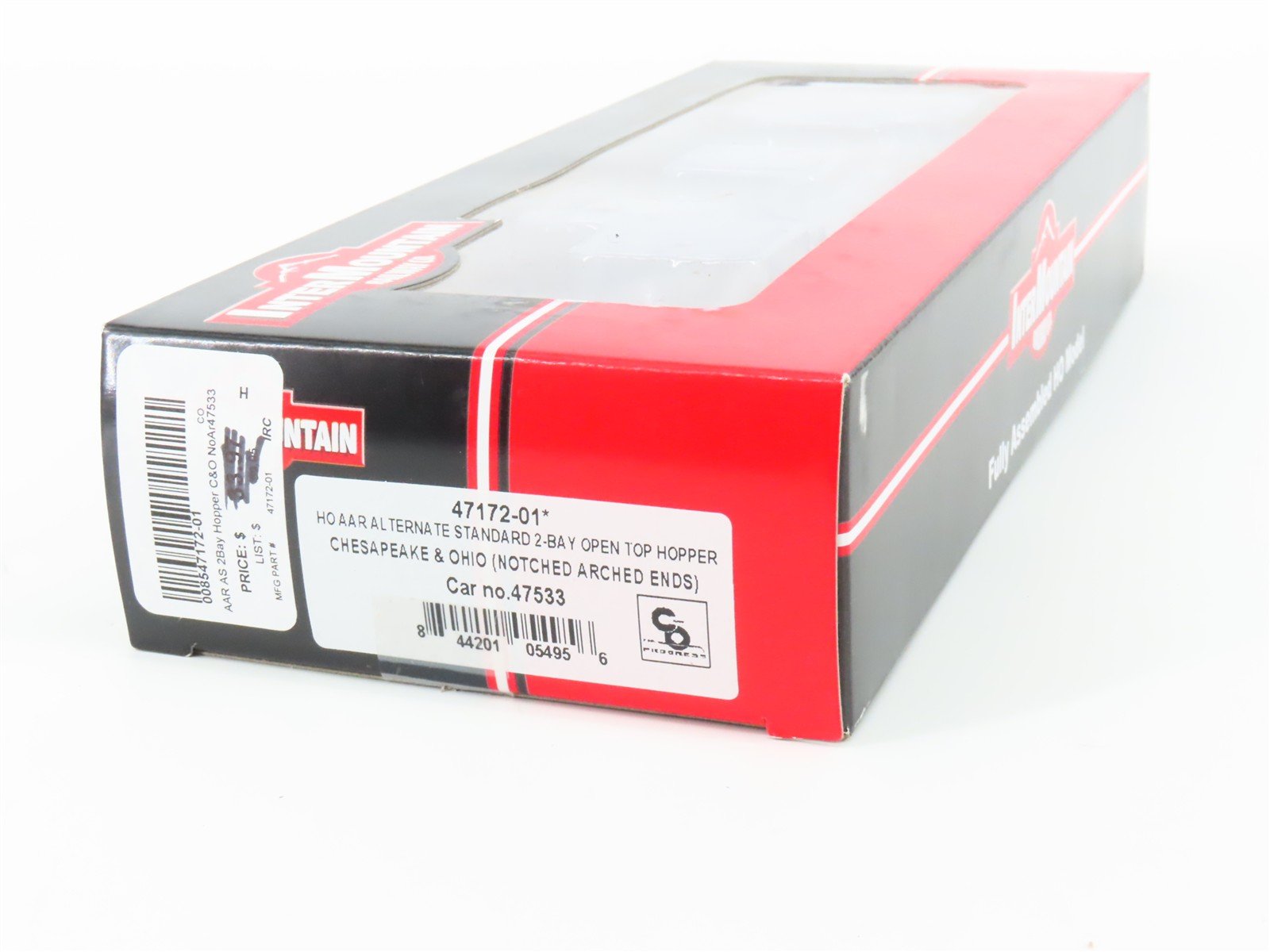 HO Scale InterMountain 47172-01* C&O Chesapeake & Ohio 2-Bay Hopper #47533