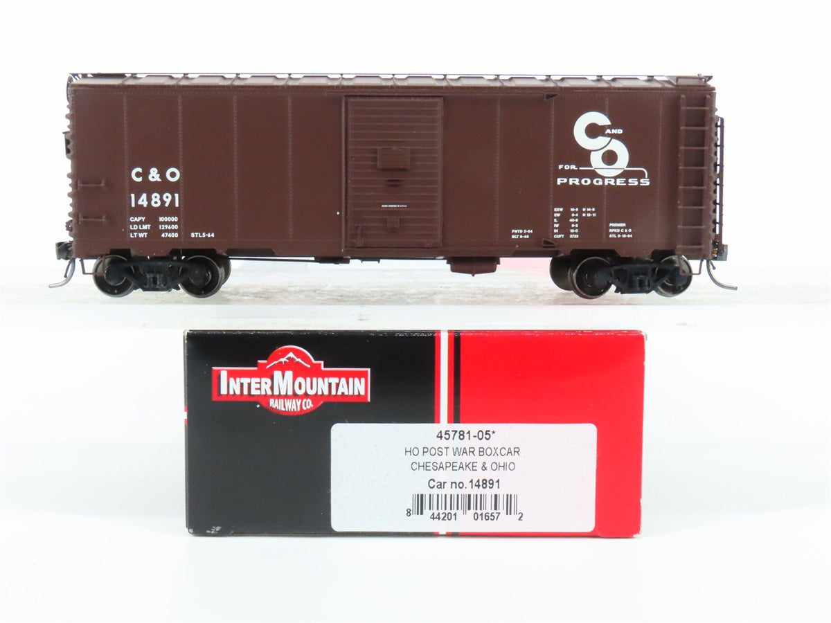 HO Scale InterMountain 45781-05* C&amp;O Chesapeake &amp; Ohio Progress Box Car #14891