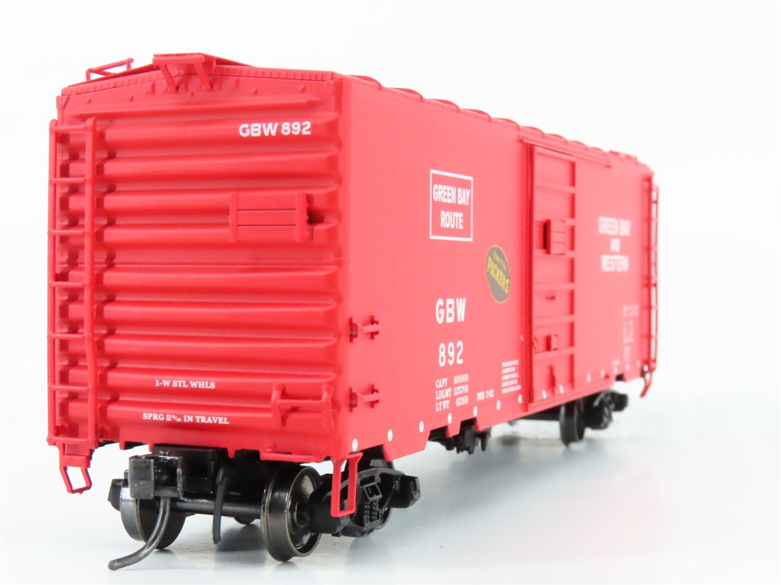 HO Scale InterMountain 45486-06* GBW Green Bay Route Packers 40' Box Car #892