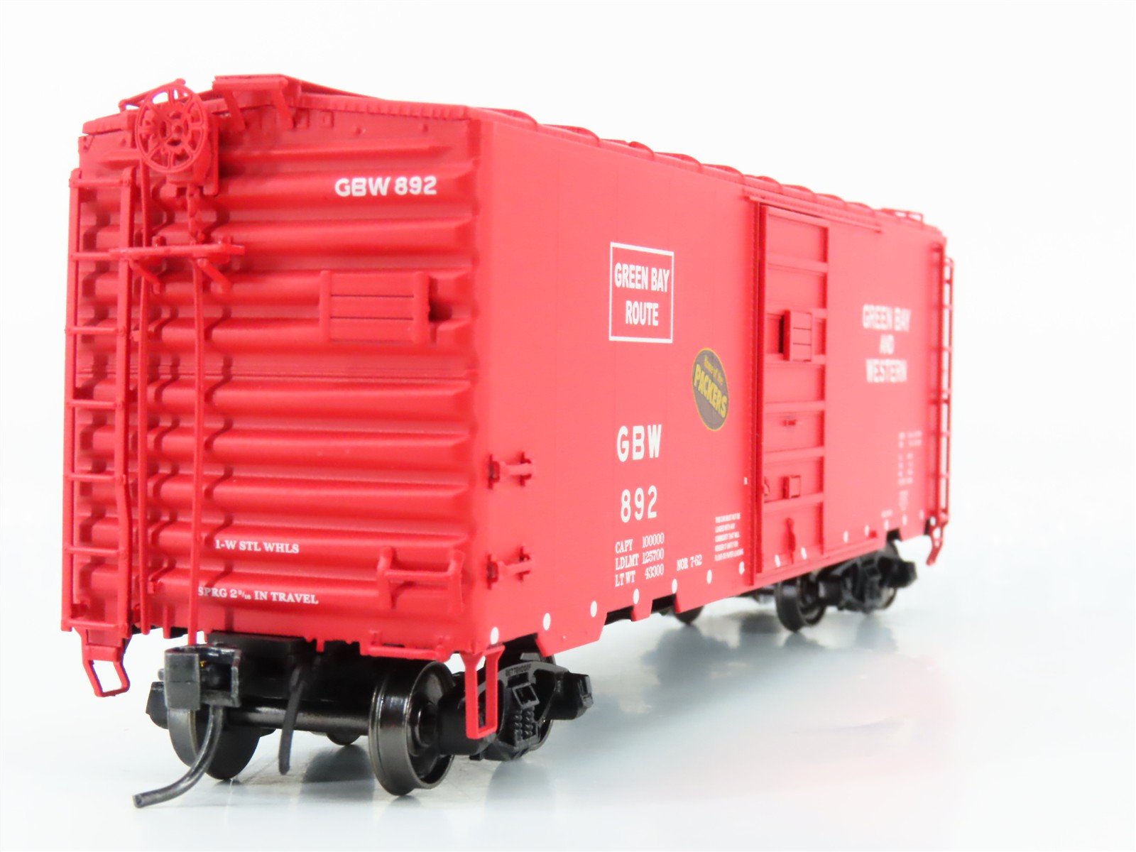 HO Scale InterMountain 45486-06* GBW Green Bay Route Packers 40' Box Car #892