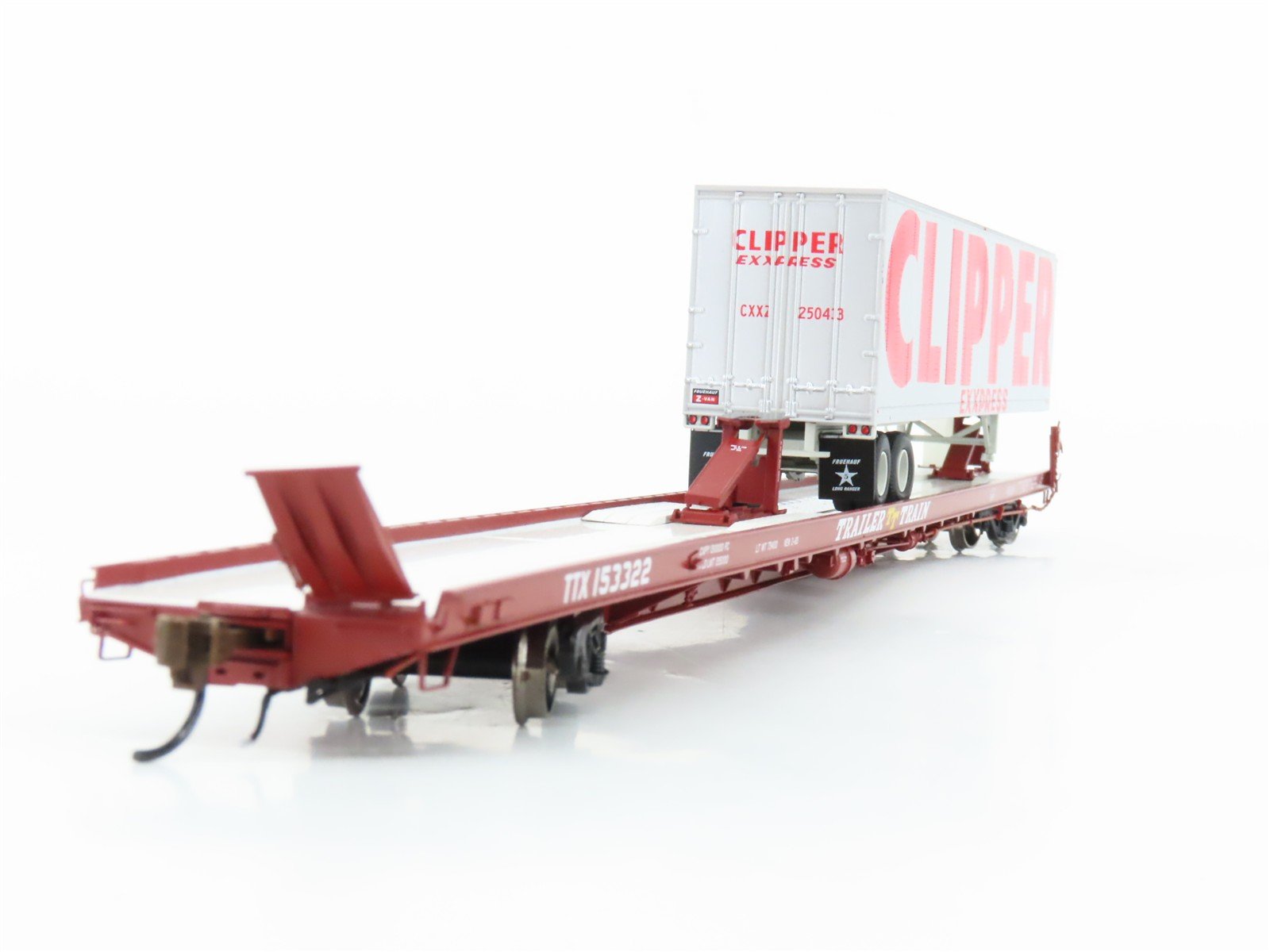 HO Scale Athearn Genesis ATHG70740 Trailer Train 89' Flat Car w/ 45' Trailer