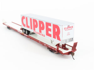 HO Scale Athearn Genesis ATHG70740 Trailer Train 89' Flat Car w/ 45' Trailer