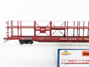 HO Athearn Genesis ATHG69542 TTBX WP Western Pacific Auto Rack Flat Car #910808