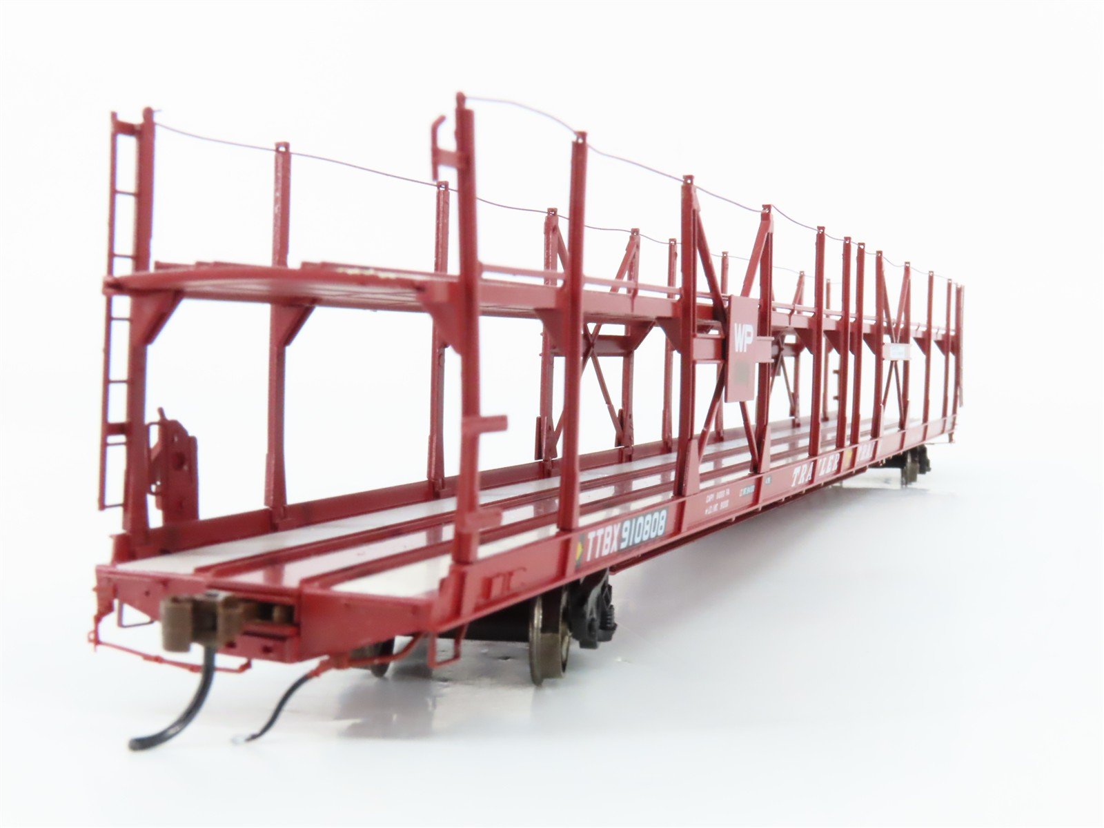 HO Athearn Genesis ATHG69542 TTBX WP Western Pacific Auto Rack Flat Car #910808