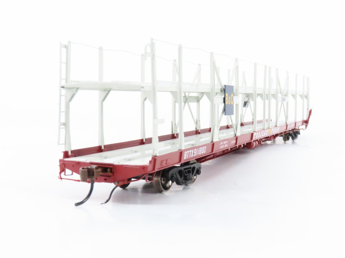 HO Scale Athearn Genesis ATHG69538 BTTX B&amp;O Auto Rack Flat Car #911880