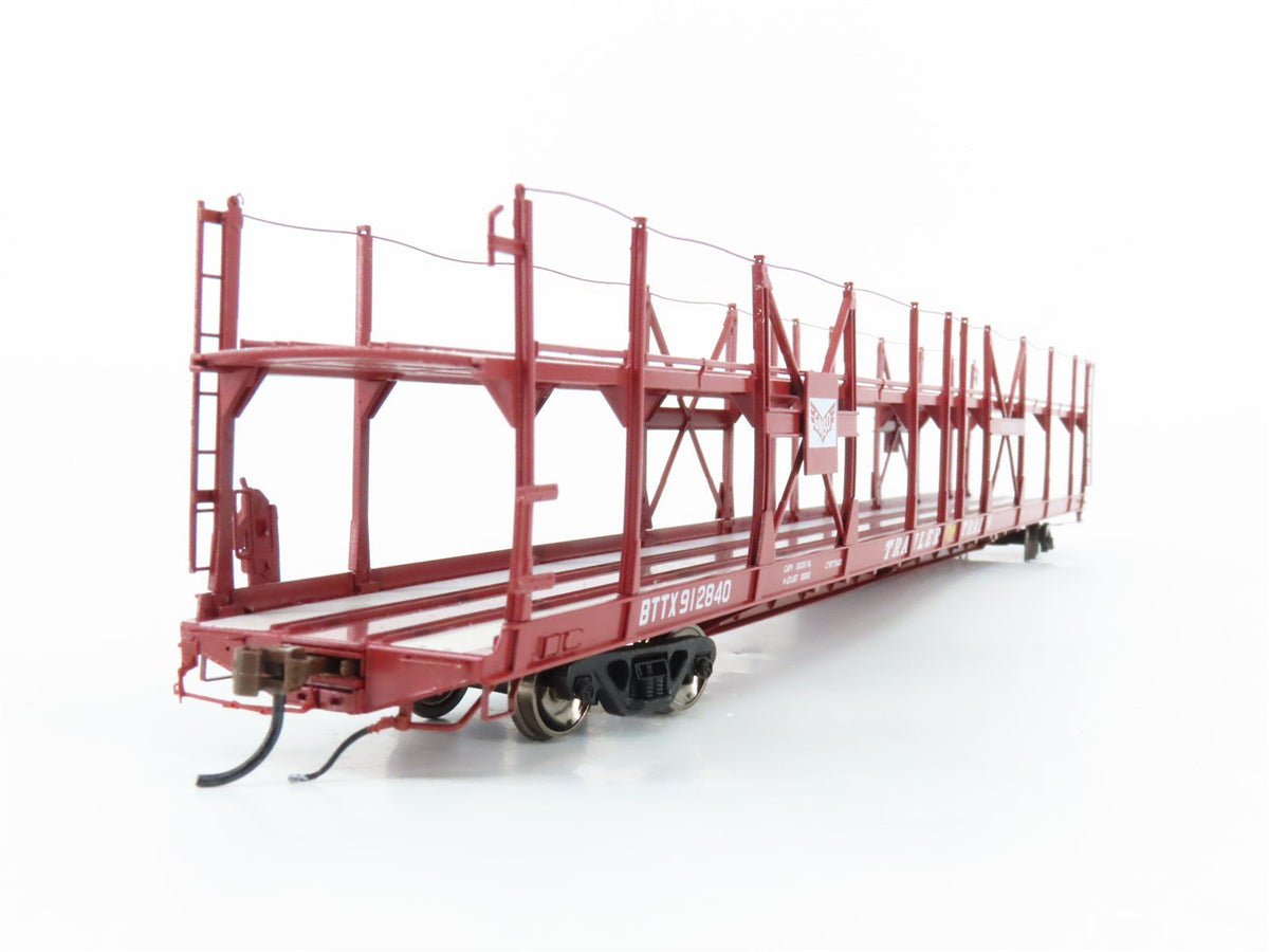 HO Athearn ATHG69536 BTTX GM&amp;O Gulf Mobile &amp; Ohio Auto Rack Flat Car #912840