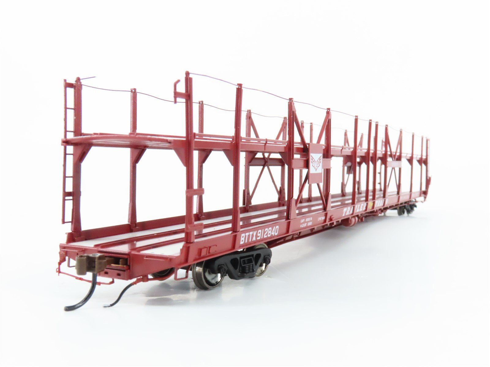 HO Athearn ATHG69536 BTTX GM&O Gulf Mobile & Ohio Auto Rack Flat Car #912840