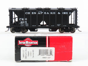 HO Scale Intermountain 48601-02 C&O Chesapeake & Ohio 2-Bay Covered Hopper #405