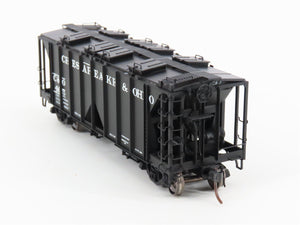 HO Scale Intermountain 48601-02 C&O Chesapeake & Ohio 2-Bay Covered Hopper #405