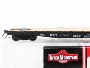 HO Intermountain 48715-11 PM Pere Marquette AAR 70-Ton 53' Flatcar #16676
