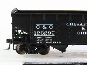 HO Scale Intermountain 47170-03 C&O Chesapeake & Ohio 2-Bay Open Hopper #126297