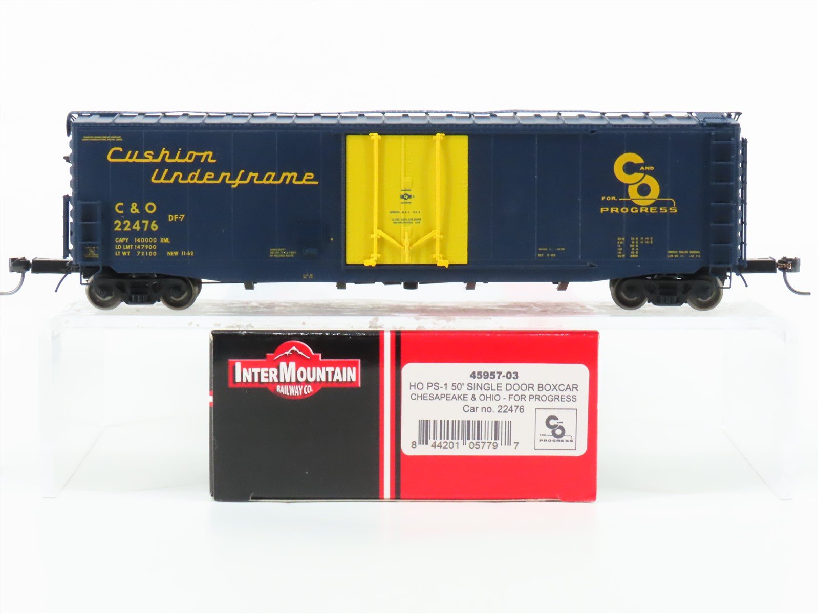 HO Scale Intermountain 45957-03 C&O Chesapeake & Ohio PS-1 50' Boxcar #22476