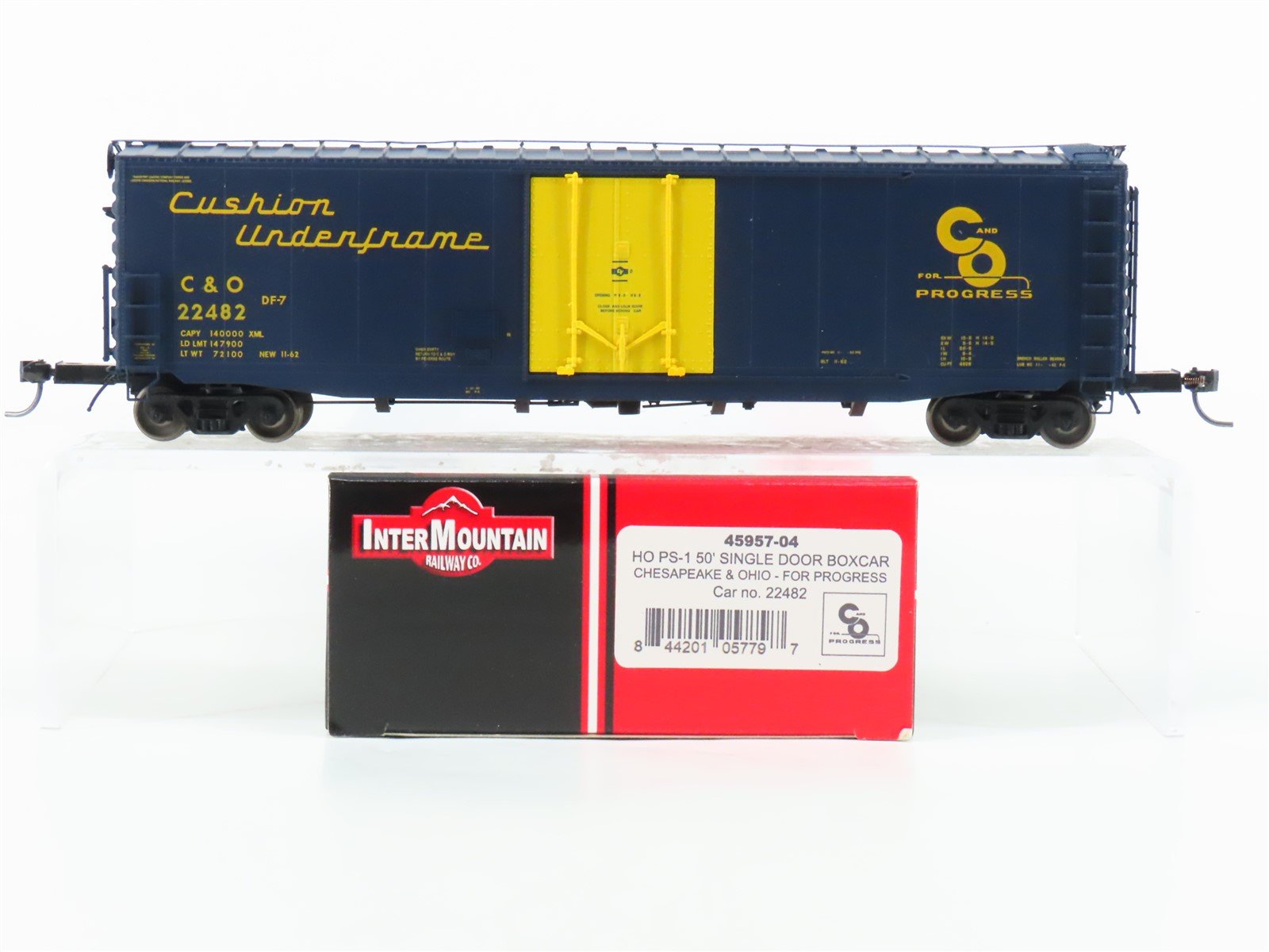 HO Scale Intermountain 45957-04 C&O Chesapeake & Ohio PS-1 50' Boxcar #22482