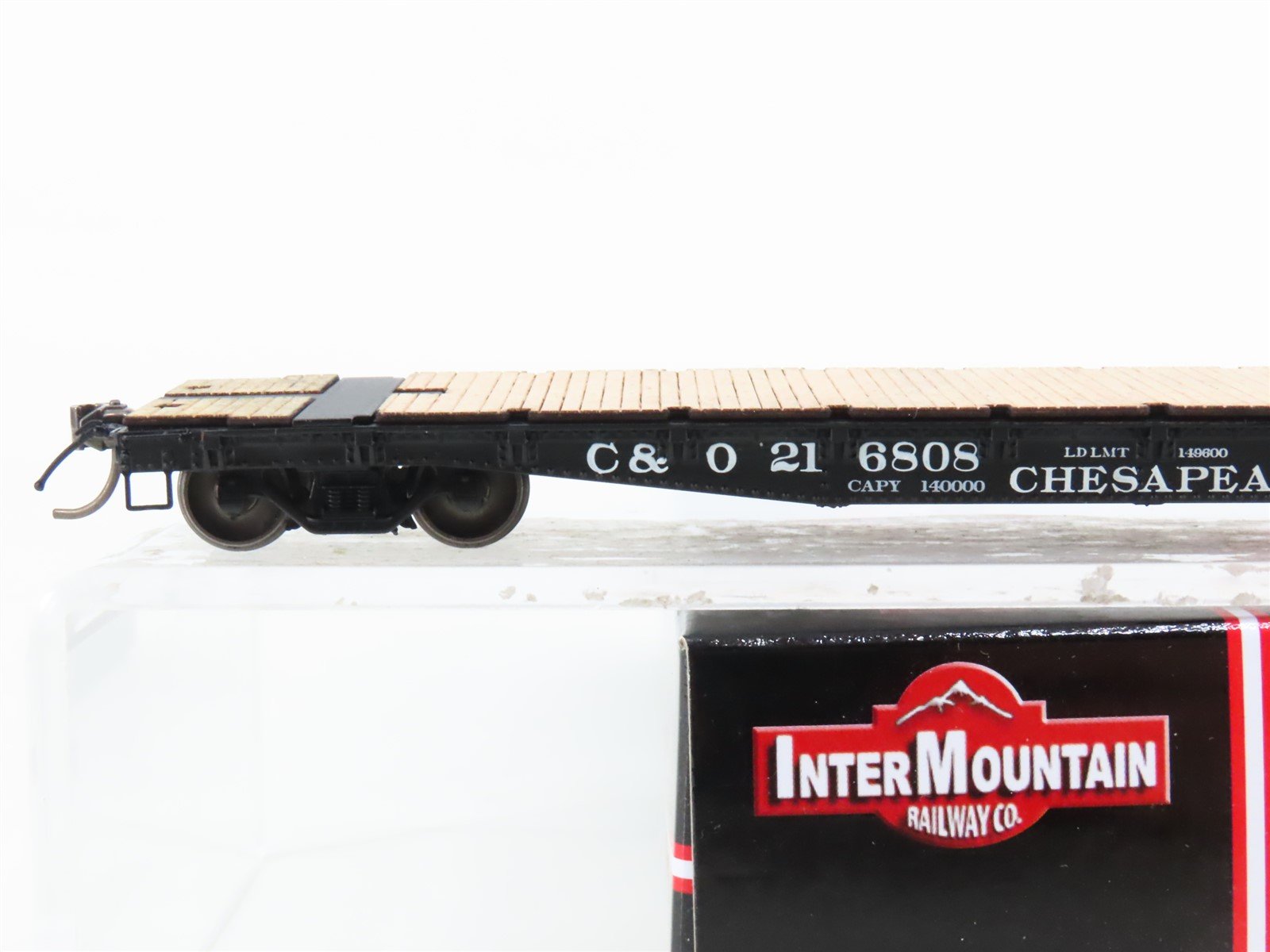 HO Intermountain 48712-12 C&O Chesapeake & Ohio AAR 70-Ton 53' Flatcar #218808
