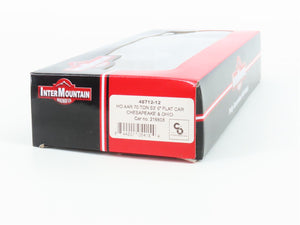 HO Intermountain 48712-12 C&O Chesapeake & Ohio AAR 70-Ton 53' Flatcar #218808