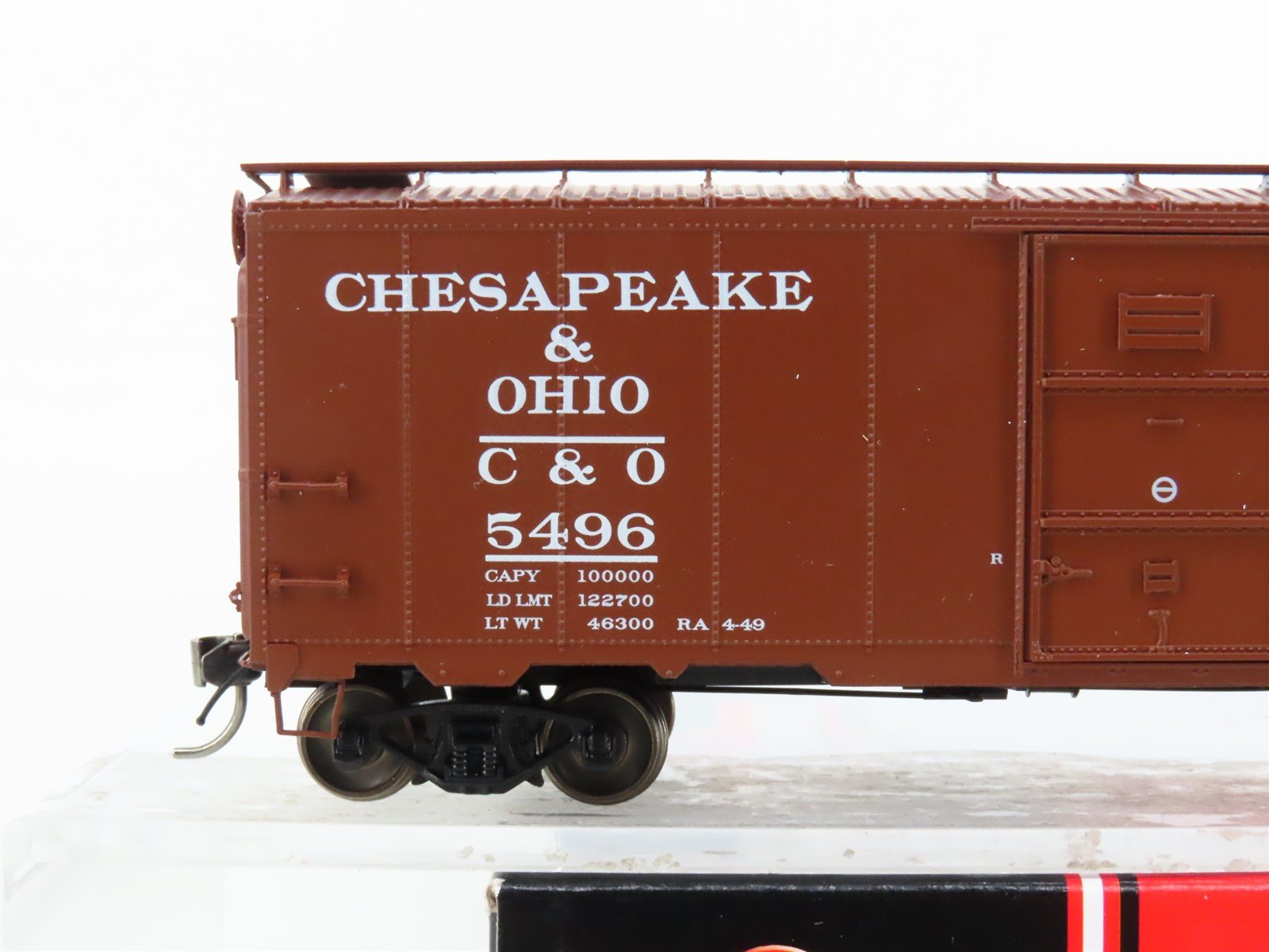 HO Scale Intermountain 45794-06 C&O Chesapeake & Ohio 40' Boxcar #5496