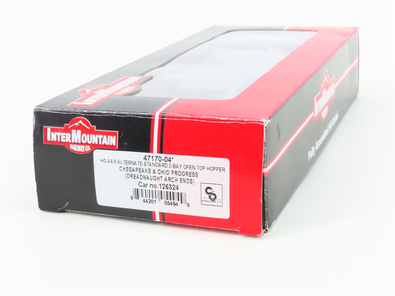 HO Scale Intermountain 47170-04 C&O Chesapeake & Ohio 2-Bay Open Hopper #126234