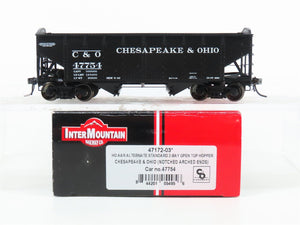 HO Scale Intermountain 47172-03 C&O Chesapeake & Ohio 2-Bay Open Hopper #47754
