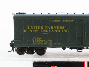 HO Scale Intermountain 48210-01 GPEX Farmers of New England 40' Reefer Car #1040