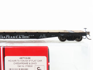 HO Intermountain 48712-08 C&O Chesapeake & Ohio AAR 70-Ton 53' Flatcar #6630
