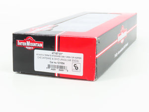 HO Scale Intermountain 47167-01 C&O Chesapeake & Ohio 2-Bay Open Hopper #121004
