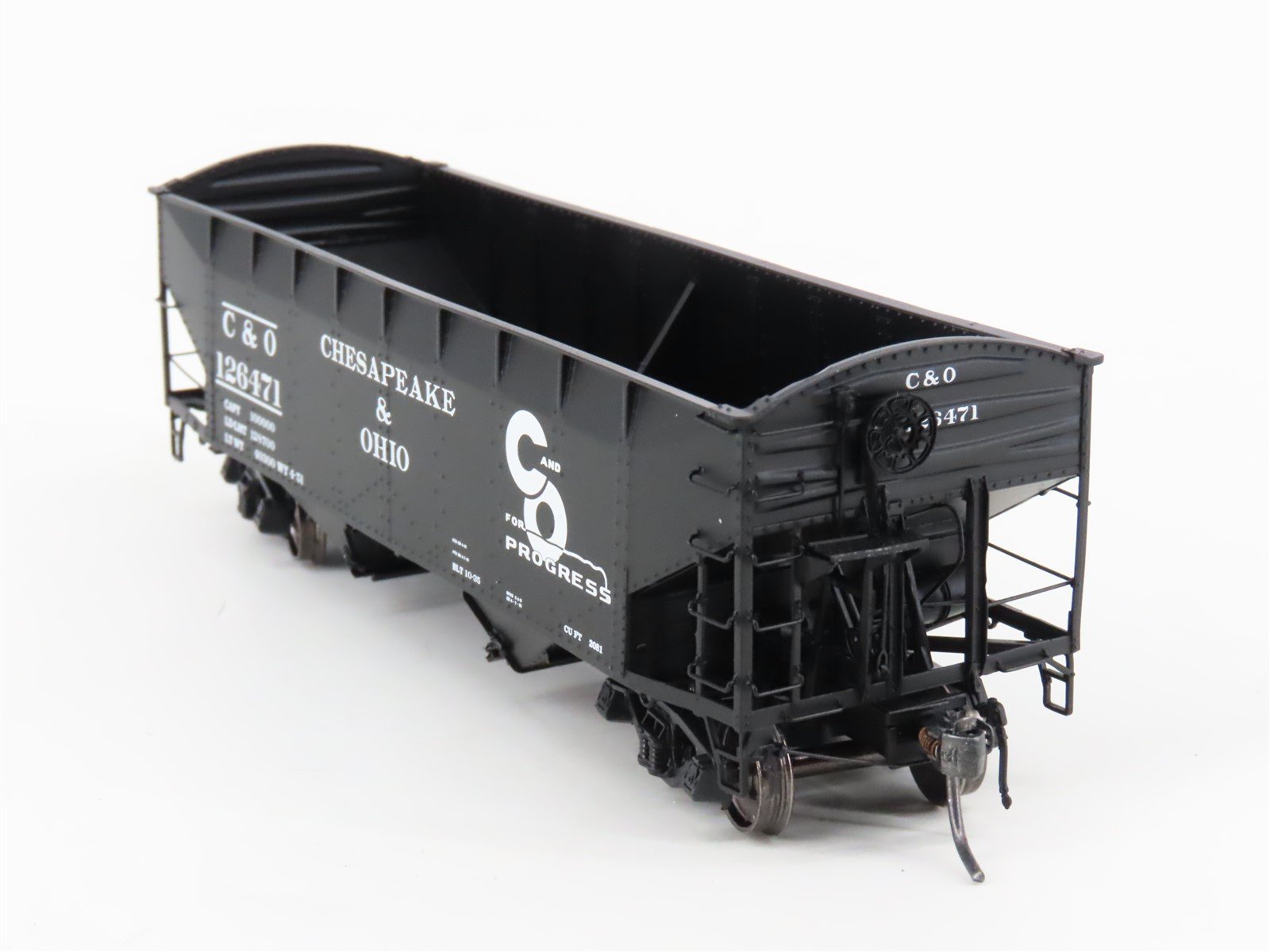HO Scale Intermountain 47170-05 C&O Chesapeake & Ohio 2-Bay Open Hopper #126471