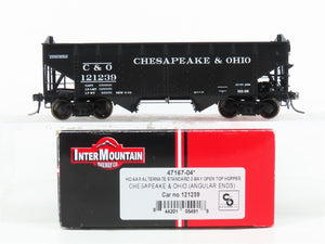 HO Scale Intermountain 47167-04 C&O Chesapeake & Ohio 2-Bay Open Hopper #121239