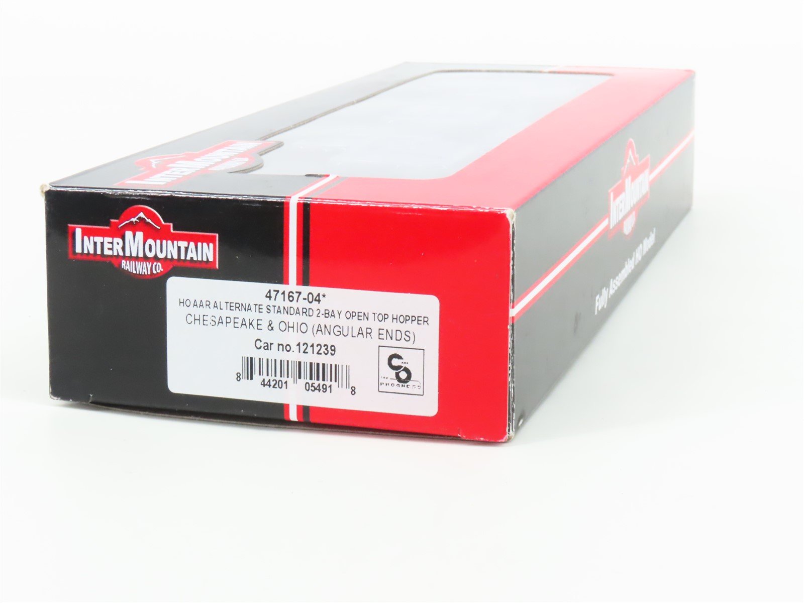 HO Scale Intermountain 47167-04 C&O Chesapeake & Ohio 2-Bay Open Hopper #121239