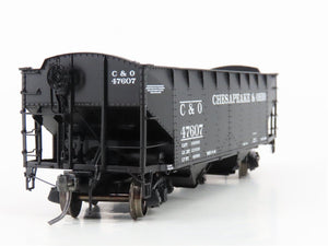 HO Scale Intermountain 47172-02 C&O Chesapeake & Ohio 2-Bay Open Hopper #47607