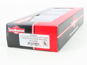 HO Scale Intermountain 47172-02 C&O Chesapeake & Ohio 2-Bay Open Hopper #47607