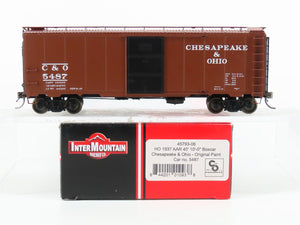 HO Scale Intermountain 45793-06 C&O Chesapeake & Ohio 40' AAR 1937 Boxcar #5487