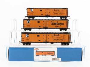 HO Scale Athearn RTR ATH97932 SFRD Santa Fe 50' Ice Bunker Reefer 3-Car Pack