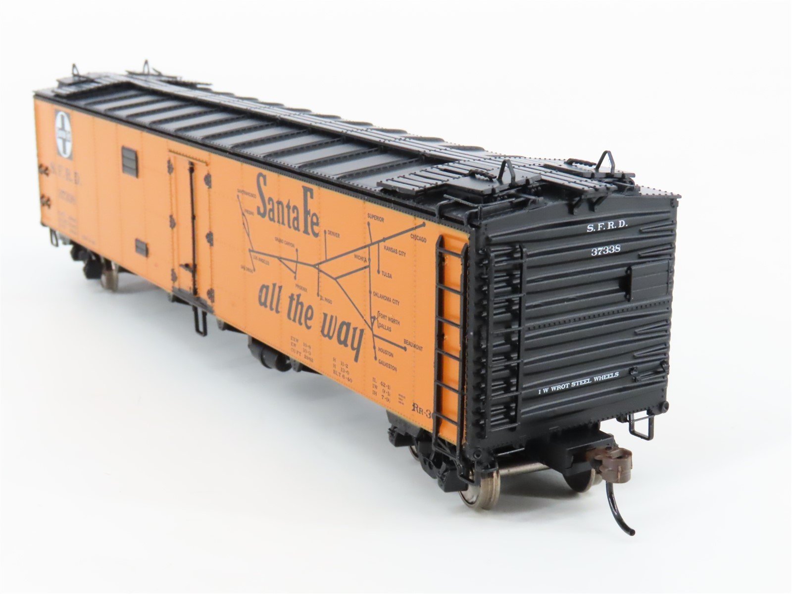 HO Scale Athearn RTR ATH97932 SFRD Santa Fe 50' Ice Bunker Reefer 3-Car Pack