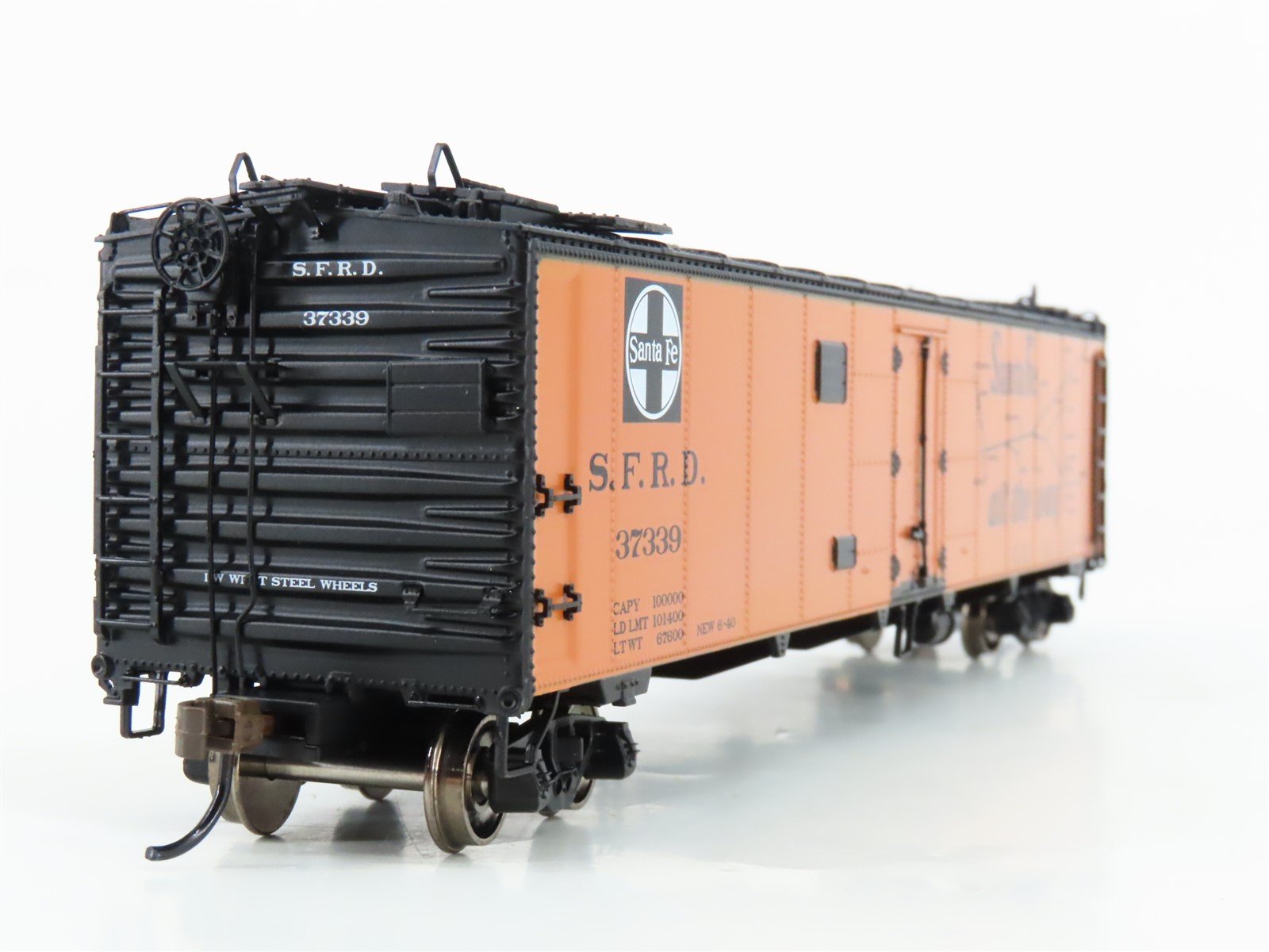 HO Scale Athearn RTR ATH97932 SFRD Santa Fe 50' Ice Bunker Reefer 3-Car Pack